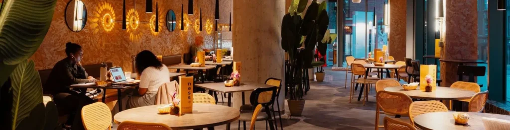 Brunch table at Nesso Leeds on Merrion Street