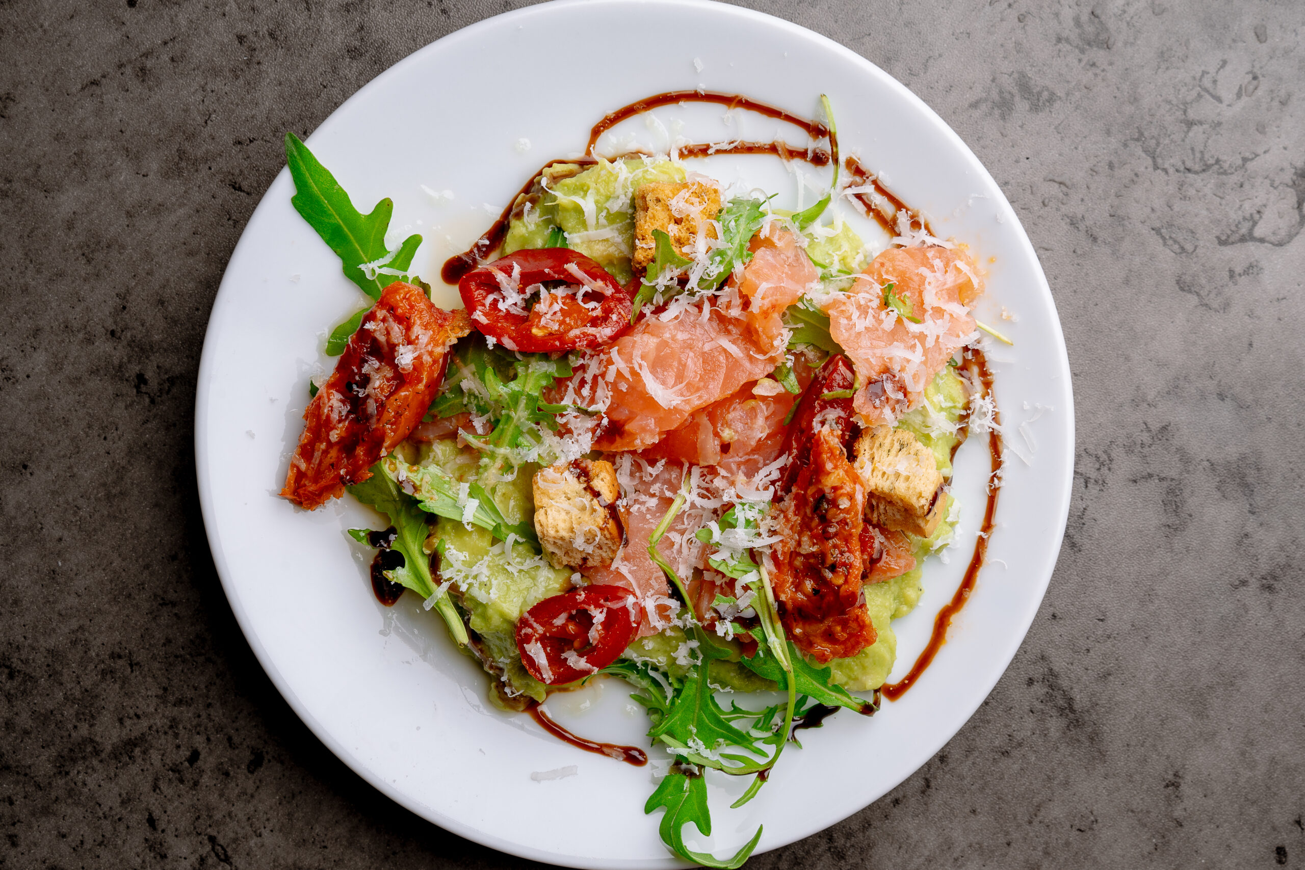 Smoked salmon salad Leeds at Nesso Coffee in Leeds city centre