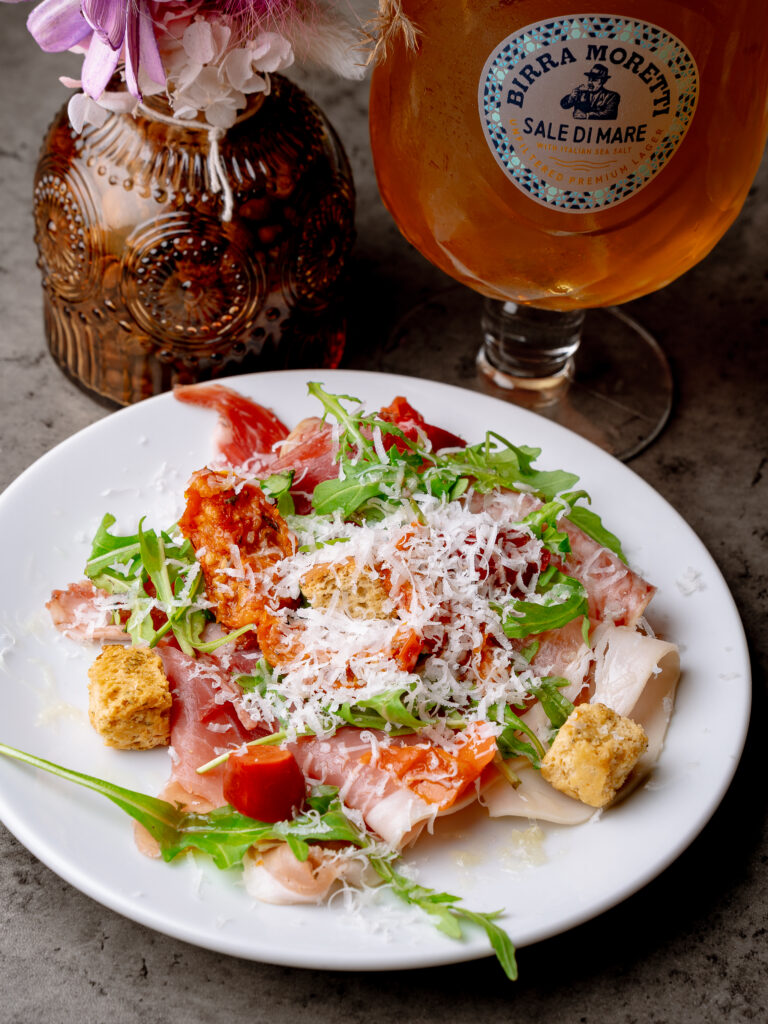 Antipasti salad Leeds with Italian mixed meats at Nesso